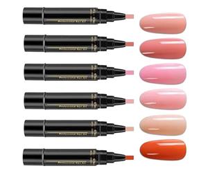 Ensemble de vernis à ongles | Couleurs de vernis à ongles en gel | 6 morceaux de temps de clou de séchage rapide | Pas de laque UV pour les femmes Accessoires de manucure pratique portables IDEA GAGE