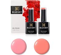 Ensemble De Vernis À Ongles En Gel , 7th Anniversary Set 11, 2 X 10ml, A097 Rose Glow, Bsh002 California Coral, Pastel (Nécessite De Guérir Lampe À Led Uv)