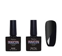 Ensemble de vernis à ongles en gel avec couche supérieure et de base 12 ml x 2, UV LED Soak-Off Semi-Permanente Nail Salon Art Gift Box Base Coat Matt Top Coat Sets