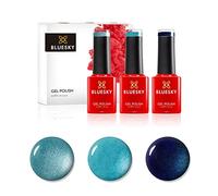 Ensemble de vernis à ongles en gel bluesky, taronniers, Hotski à Tchtchke 80529, Lost Labyrinth 80600, Paacock Flume 80603, 3 x 5 ml, bleu, greeen (nécessite un durcissement sous UV.