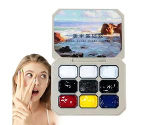 Ensemble de vernis à ongles en gel - palette de néons miracles, couleurs de gel pastel | Colle de manucure décorative pour femmes, kit de vernis à ongles coloré pour filles, peinture en pour nail