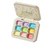 Ensemble de vernis à ongles en gel | Polonais de gel pastel | Nail Varnish Kit Rainbow Gradient Patting Gels 2.5g x 9 Finishure vibrante pour les femmes Amours Art de soins de beauté
