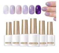 Ensemble de vernis à ongles en gel, vernis à ongles en gel en , 6 pièces de vernis à ongles transparent professionnel 7ml, Accessoires de manucure multicolores pour les passionnés de profession