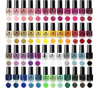 Ensemble De Vernis À Ongles Envie De Color - Collection Complète De 48 Couleurs Lumineuses, Nacrées, Pastel Et Classiques Dans Un Coffret De Designer (Set A+B - 48 Couleurs)