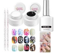 Ensemble De Vernis À Ongles Gel | Couche De Base,Gel Pour Ongles Avec Motifs De Dentelle Et Dessin - Pour La Copine L'Épouse L'Amie La Sœur La Fille Le Voyage L'Intérieur La Maison Le Voyage D'Affaire