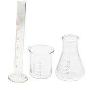 Ensemble de Verrerie de Laboratoire Scientifique 3 Pièces en Verre