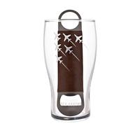 Ensemble de verres à bière et décapsuleur sous licence officielle Royal Air Force RAF - Flèches rouges - Verre à bière gravé graphique pour bar, cuisine et salle à manger pour homme, histoire et