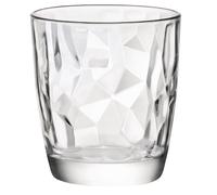 Ensemble de verres Bormioli Rocco Diamond 6 pièces (Couleur claire, Verres de 305 ml, Lavables au lave-vaisselle, Verres à eau, pour cocktails / eau)