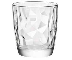 Ensemble de verres Bormioli Rocco Diamond 6 pièces (Couleur claire, Verres de 305 ml, Lavables au lave-vaisselle, Verres à eau, pour cocktails / eau)