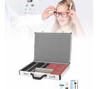 Ensemble de verres d'essai optiques, monture d'essai ajustable, 266 pièces, lunettes d'essai pour optométrie, ouverture transparente 26 mm, monture en titane optique, texte pour opticien