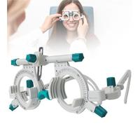 Ensemble de verres d'essai optiques, monture d'essai universelle ajustable pour des examens de la vue précis, construction en titane pour une durabilité accrue, idéal pour les optométristes