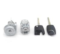 Ensemble de Verrouillage Complet Comprenant : contacteur d'allumage, Serrure de Porte Avant Gauche pour Ford Fiesta 2009-2013, poignée de Porte et Barillet de Verrouillage (réf. 8A6AA22050KG).