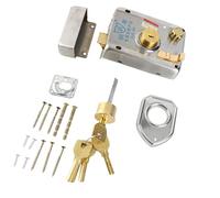 Ensemble de verrouillage de jante avec clé en laiton, de type vintage en acier inoxydable Vertical Cylindre Cylindre DeadBolt Universal Internal Type de type blocage
