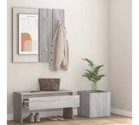 Ensemble de vestiaires Gris Sonoma Matériau dérivé du bois