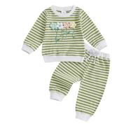 Ensemble De VêTements BéBé Fille 2 PièCes, Ensemble 2 pièces pour Fille en Tricot Doux à Motif Floral 3D Tenue décontractée Confortable pour Nouveau-nés et Tout-Petits