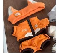 Ensemble De Vêtements D'automne Pour Poupées En Coton 20cm Canard Mignon Sans Caractères Costume De Renard Et De Loup Pour Poupées