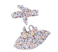 Ensemble de vêtements de poupée avec nœud floral et bandeau pour poupée de 17 cm en peluche exposition Spedup Accessoires Vêtements