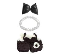 Ensemble de vêtements de poupée de 17 cm (sans poupée), vêtements de luxe mignons et bandeau à nœud, jupe tendance française