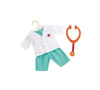 ensemble de vêtements de poupée médecin avec stéthoscope 4 pièces 28-35 cm