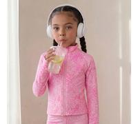 Ensemble de vêtements de sport pour jeunes filles, veste tricotée et legging tricoté à imprimé léopard rose, yoga, décontracté, course, tenue d'extérieur, tissu respirant avec une excellente élasticit