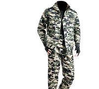 Ensemble de vêtements de travail pour homme avec veste et pantalon Airsoft, ensemble de vêtements de soudeur anti-brûlure, ensemble tactique de chasse., camouflage, X-Large