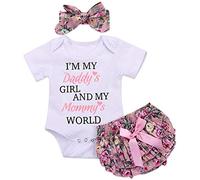 Ensemble de vêtements d'été pour bébé fille avec barboteuse et bandeau court