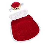 Ensemble de vêtements populaires pour chien avec capes et chapeau couronne, facile à porter, costume pour les races, activités quotidiennes et événements d'Halloween