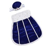 Ensemble de vêtements populaires pour chien avec capes et chapeau couronne, facile à porter, costume pour animaux de compagnie, pour les races, activités quotidiennes et Halloween, costume de cosplay