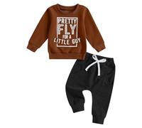 Ensemble De Vêtements pour Bébé Garçon Ensemble Baby Garcon Sport Habit Top Sweat + Pantalon Décontractés Jogging Fitness Course Football Vêtements De Survêtement pour Enfants