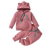 Ensemble de vêtements pour bébé nouveau-né tout-petit enfant enfant bébé à manches longues animaux mignons sweat à capuche pull hauts coton pantalon tenue ensemble 2 pièces vêtements fille costume