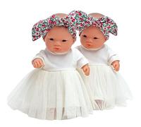 Ensemble de vêtements pour poupées de 21 cm, robe blanche et bandeau cerise, vêtements pour poupées de bébé, taille 21 cm, cadeau pour un enfant, cadeau pour une fille