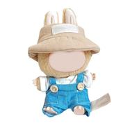 Ensemble de vêtements tendance en polyester doux pour poupée avec pantalon et chapeau - Vêtements de poupée élégants pour poupée de 1ère / 2e / 3e génération