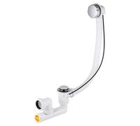 Ensemble de Vidage pour Baignoire à Câble Capot et Volant finition Chromé NOYON & THIEBAULT Siphon orientable Sortie Ø 40 mm