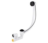 Ensemble de Vidage pour Baignoire à Câble Capot et Volant finition Noir mat NOYON & THIEBAULT Siphon orientable Sortie Ø 40 mm