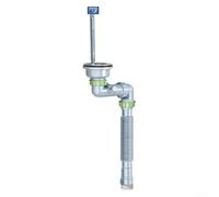 Ensemble de vidange d'évier en acier inoxydable 304 et PVC conçu pour une utilisation efficace sous l'évier et un fonctionnement fiable (simple)