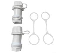Ensemble de vidange fileté de rechange pour modèles de refroidisseur Igloo 50165 QT avec bouchon étanche et attache pratique pour éviter la perte de bouchon (2 ensembles)