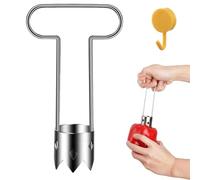 Ensemble de vide-fruits et légumes double taille en acier inoxydable robuste pour poires, concombres, melon amer, design facile à pousser pour les recettes farcies et la préparation de la cuisine
