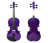 Ensemble De Violon 4/4 Dessus En Érable Violon Professionnel | Violet, adapté aux cours de musique pour débutants(Violin Set)