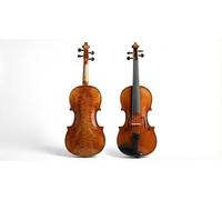 Ensemble de violon 4/4 pour adultes et enfants - Kit professionnel fait main en épicéa avec étui, archet, colophane, épaulière - Instrument de démarrage acoustique parfait, taille 3/4
