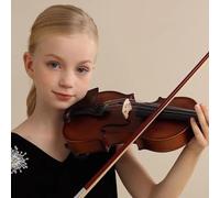 Ensemble De Violon 4/4, Violon De Taille Standard En Bois Massif Pour Débutants, Adultes Et Étudiants, Avec Étui Rigide, Épaulière, Colophane, Archets, Accordeur À Pince(4/4)