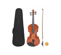 vidaXL Ensemble de violon avec archet et mentonnière Bois foncé 4/4