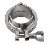 Ensemble de viroles de soudure sanitaires de 1,9 cm à 10,2 cm avec triple pince et joint en PTFE, acier inoxydable SS304 pour usage industriel (51 mm)