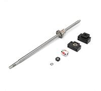 Ensemble de vis à billes SFU1605 avec siège de support BK/BF12 et raccord 6,35 x 10 mm, kit de vis à billes en acier inoxydable de 500 mm pour machines CNC et systèmes de mouvement