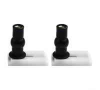 Ensemble de vis de charnière pour siège de toilette - Connecteurs de montage d'extension en plastique - Kit de fixation rapide pour couvercle de toilette - Accessoires de salle de bain - Installation