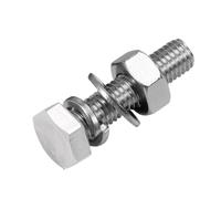 Ensemble de vis et écrous hexagonaux en acier inoxydable 304, rondelle allongée et combinaison M6 M8 M10(10mm(5PCS),M6)