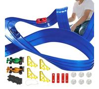 Ensemble de voiture de course - Piste de course jouet, jeu de véhicules de transport, accessoire de voiture rapide avec construction durable | Garçons Petits Vacances Maison