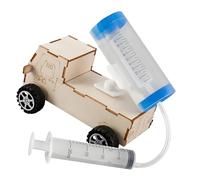 Ensemble de voiture de lancement de projectile en bois, jouet éducatif scientifique pour pour démonstration en t expériences scientifiques, poupées de physique