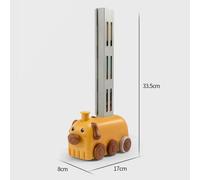 Ensemble de voiture de Train pour enfants, construction automatique, blocs dominos avec son et lumière, jeu amusant, jouet éducatif, cadeau