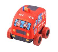 Ensemble de Voitures à Tirer,Voitures à Tirer,Mini camions de de Dessin animé - Véhicules Souples à Puissance de Friction, à Traction pour Tout-Petits, âgés de 1 à 3 Ans, Filles et g