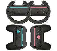 Ensemble de volants Joy-Con Nintendo Switch kit 4 pièces 2 volants 2 poignées ergonomiques antidérapantes accès boutons SL/SR